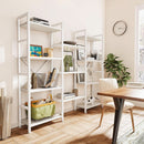 White 11 Shelf Open Display Bookcase For Home Office