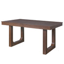 7-Piece Farmhouse Extendable Dining Table Set, 78 in Rustic Wood Table with 18 in Removable Leaf and 6 Upholstered Chairs for Dining Room