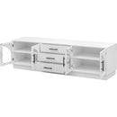 U-Can 68.9'' Modern Minimalist TV Stand for TVs up to 75 Inches, Entertainment Center Media Console Cabinet with Adjustable Shelves for Living room