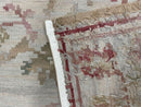 9x12 Flatweave Aubusson Needlepoint Rug, New, Beige, Tan, Green, Handmade, Hand-Knotted Area Rug, French European Carpet, Flowers
