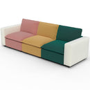 Ainfox 114 inch 3-Seat Sofa Luxury Sofa Rainbow Sofa With White Armrest For Home,Appartment,Villa
