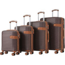 4 Piece Luggage Set Suitcase Set, ABS Hard Shell Lightweight Expandable Travel Luggage with 4 Packing Cubes, TSA Lock, Spinner Wheels for Men Women(16/20/24/28)