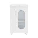 20' Bathroom Vanity with Sink, Bathroom Vanity Cabinet with Two-tier Shelf, Adjustable Shelf, Solid Wood and MDF, White(Old Sku:WF322518AAK)
