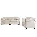 Elegant Oversized Sectional Sofa Set With Deep Seats And Flexible Layout
