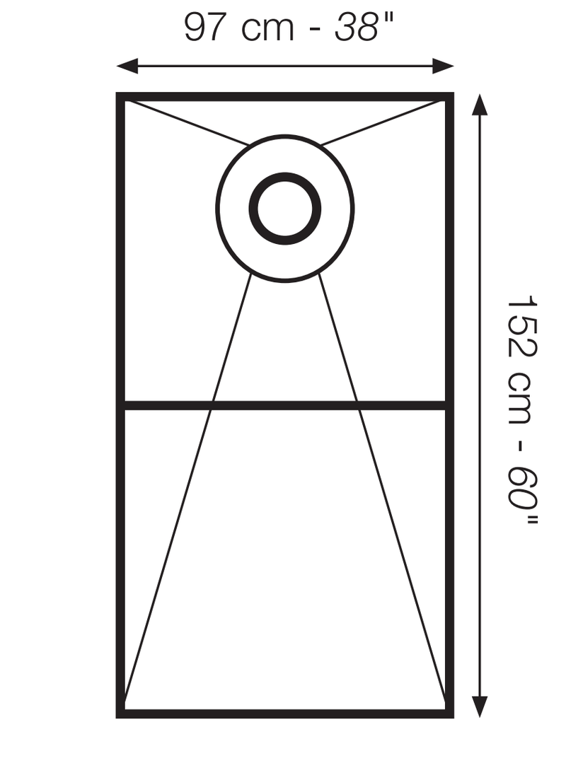 The Original™ Deluxe 38"x60" Shower Conversion Kit with Orange XPS Board