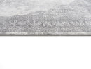 4' X 6' Gray Distressed Medallion Area Rug