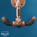 1/2 in. x 2 in. Red Brass Pipe