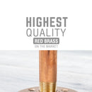 3/4 in. x 12 in. Red Brass Pipe