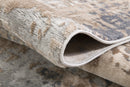 7' X 10' Beige And Ivory Abstract Area Rug