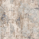 7' X 10' Beige And Ivory Abstract Area Rug