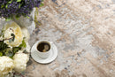 7' X 10' Beige And Ivory Abstract Area Rug