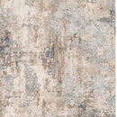 7' X 10' Beige And Ivory Abstract Area Rug