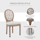 French Country Dining Chairs Set Of 4 Louis Style With Curved Backrest