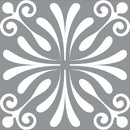 4" X 4" Gray And White Spire Peel And Stick Removable Tiles