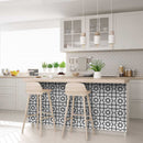 4" X 4" White And Black Sun Peel And Stick Removable Tiles