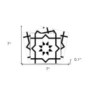 4" X 4" White And Black Sun Peel And Stick Removable Tiles