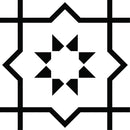4" X 4" White And Black Sun Peel And Stick Removable Tiles