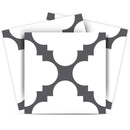 7" X 7" Dark Gray And White Tri Peel And Stick Tiles