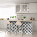 7" X 7" Dark Gray And White Tri Peel And Stick Tiles