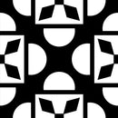 8" X 8" Black And White Coli Peel And Stick Tiles
