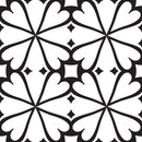 4" X 4" Black And White Mash Peel And Stick Removable Tiles