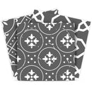 8" X 8" Gray And White Mosaic Peel And Stick Removable Tiles