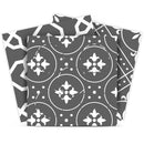8" X 8" Gray And White Mosaic Peel And Stick Removable Tiles