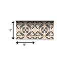 4" X 4" Charcoal Orchid Peel And Stick Removable Tiles