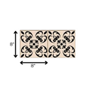 4" X 4" Mini Orchid Peel And Stick Removable Tiles