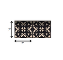 4" X 4" Black Sheep Peel And Stick Removable Tiles