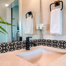 4" X 4" Black Sheep Peel And Stick Removable Tiles