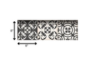 4" X 4" Charcoal And White Mosaic Peel And Stick Removable Tiles