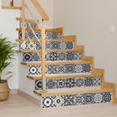 4" X 4" Black White And Tan Peel And Stick Removable Tiles