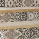 4" X 4" Espresso Brown Mosaic Peel And Stick Removable Tiles