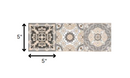 4" X 4" Espresso Brown Mosaic Peel And Stick Removable Tiles