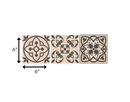 4" X 4" Espresso Brown Mosaic Peel And Stick Removable Tiles