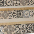4" X 4" Espresso Brown Mosaic Peel And Stick Removable Tiles