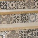 4" X 4" Espresso Brown Mosaic Peel And Stick Removable Tiles