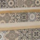 4" X 4" Espresso Brown Mosaic Peel And Stick Removable Tiles