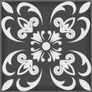 6" X 6" Shades Of Black Mosaic Peel And Stick Removable Tiles