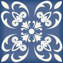4" X 4" Wedgwood Blue And White Peel And Stick Removable Tiles