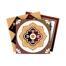 4" X 4" Shades Of Brown Mosaic Peel And Stick Removable Tiles