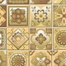 4" X 4" Vintage Beige And White Peel And Stick Removable Tiles