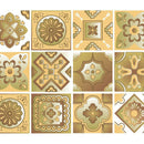 4" X 4" Vintage Beige And White Peel And Stick Removable Tiles