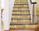 4" X 4" Vintage Beige And White Peel And Stick Removable Tiles