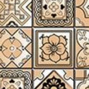 4" X 4" Shades Of Taupe Mosaic Peel And Stick Removable Tiles