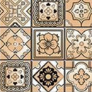 4" X 4" Shades Of Taupe Mosaic Peel And Stick Removable Tiles