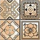 4" X 4" Shades Of Taupe Mosaic Peel And Stick Removable Tiles