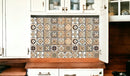 4" X 4" Shades Of Taupe Mosaic Peel And Stick Removable Tiles