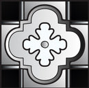 4" X 4" Black White And Gray Mosaic Peel And Stick Removable Tiles